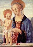 Andrea del Verrocchio Madonna with Child, oil painting artist